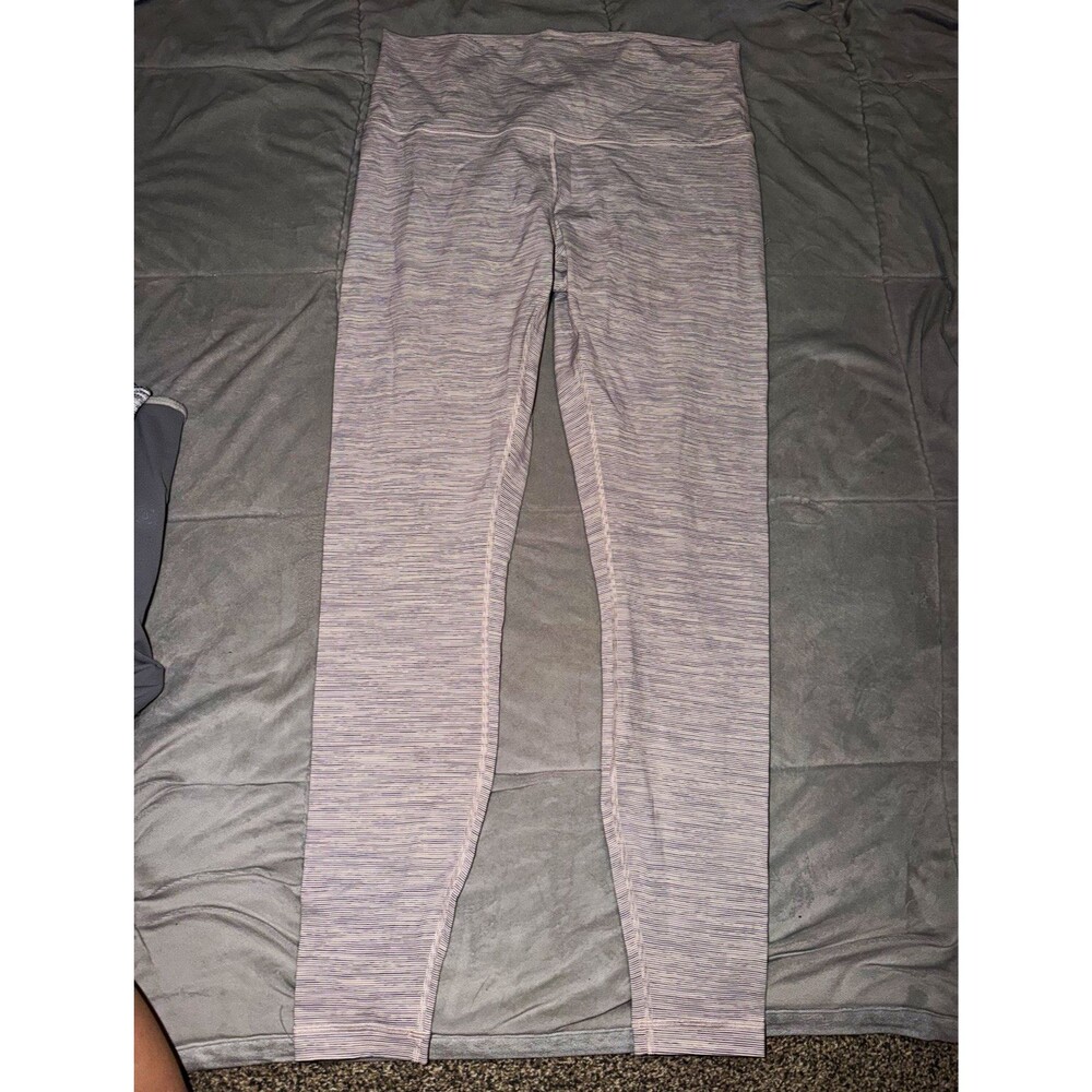 lululemon Wunder Under High Rise Ankle Leggings Heathered Gray size 12